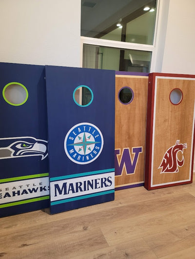 Cornhole Set Pre-Painted or Take + Make Kit