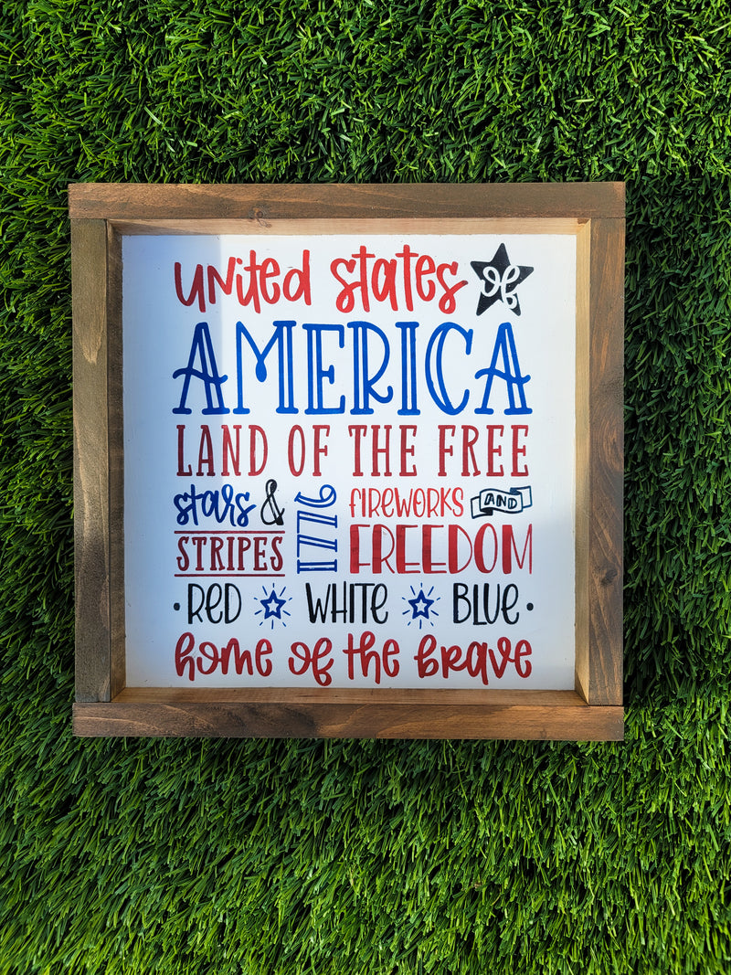 United States of America Subway Words