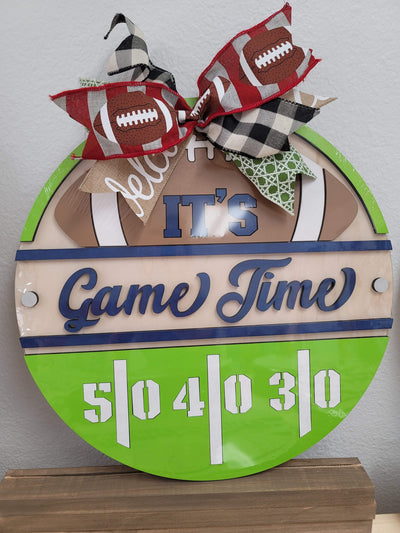 Game Time 15 Inch Round Sign