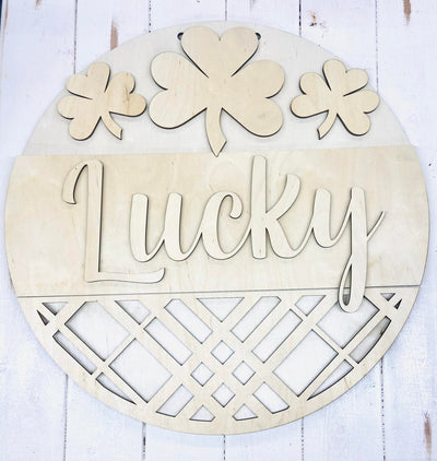 "Lucky" 22 Inch Round Sign Pre-Order