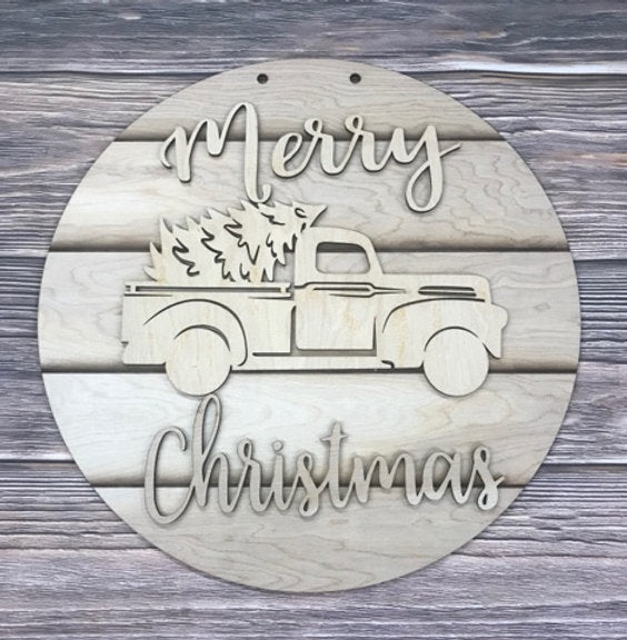 Merry Christmas Truck Round