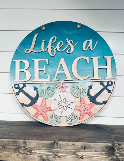 Life's a Beach 18 Inch Round