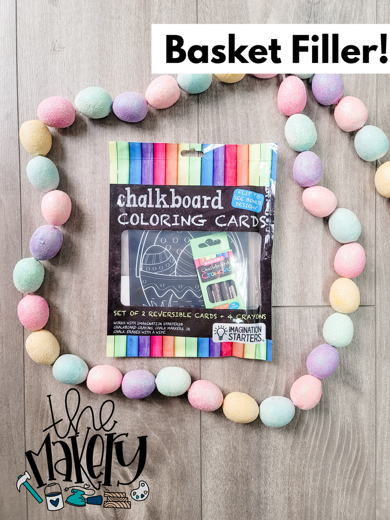 Chalkboard Coloring Card